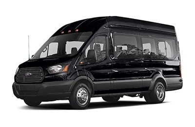 Family road trip in a rental van in Anchorage